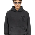 Yfm Washed Black Hoodie