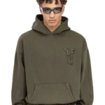 Yfm Washed Olive Hoodie